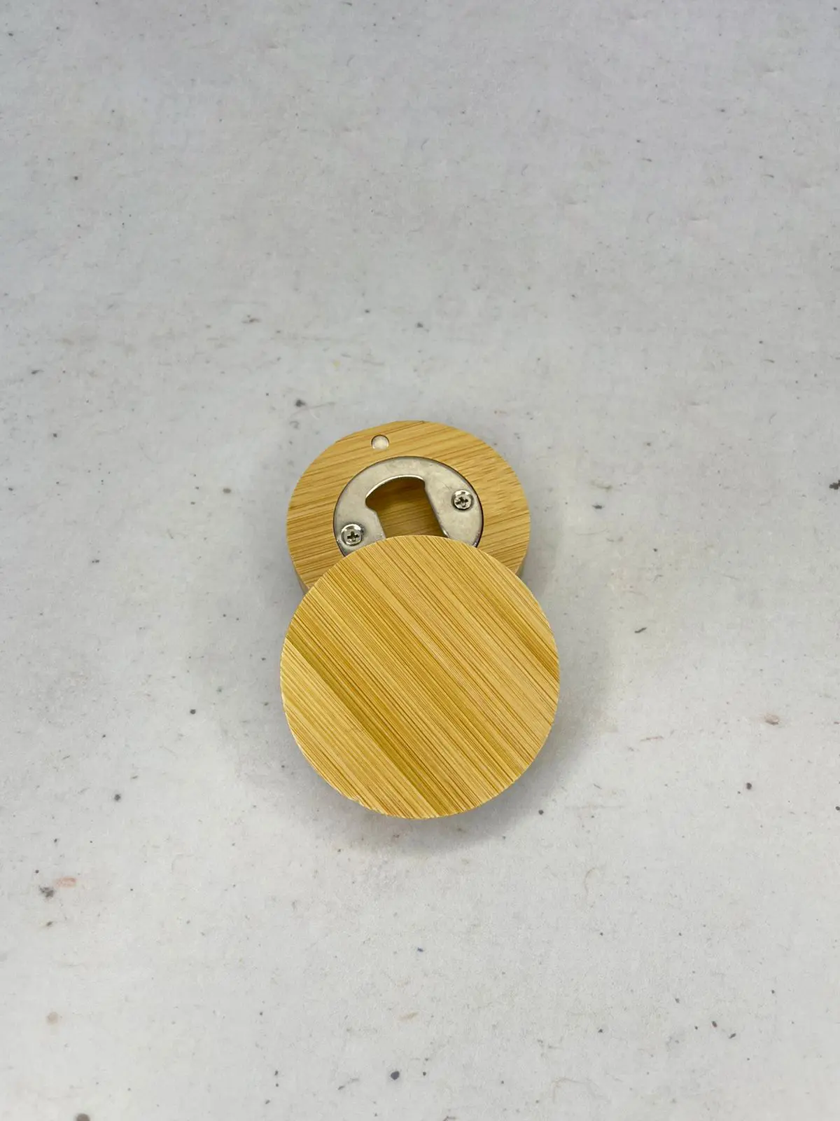 Abridor de bambú de triple capa personalizado